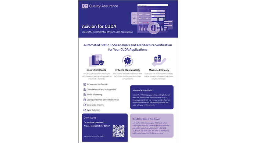 Datasheet: Axivion for CUDA